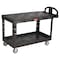 Rubbermaid Commercial Structural Resin, 500 lb Load Capacity, 2 Shelves, 25.25" W, 36 in H FG454500BLA - alternate 1